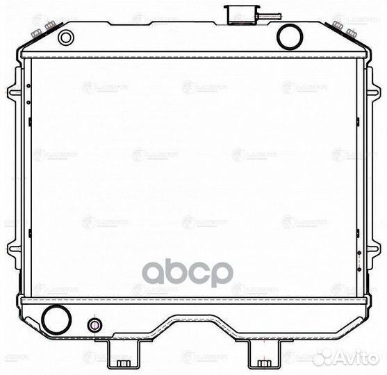 Радиатор UAZ-3909/3741 умз-421 (с отвер. датч