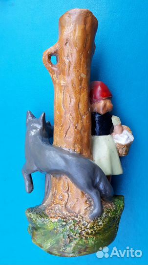 Фигурка старинная красная шапочка гипс и другие