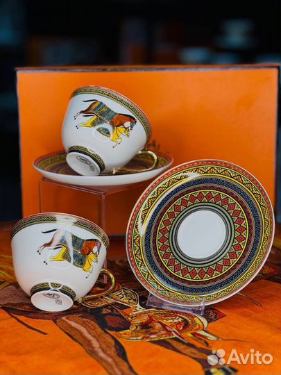 Чайный/кофейный набор Hermes сервиз фарфор