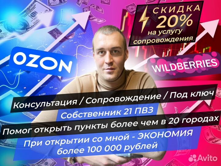 Помощь в открытии пвз Wildberries /Ozon/под ключ