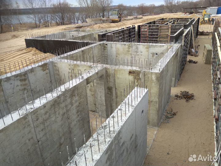 Аренда опалубки фундамента, стен, перекрытий