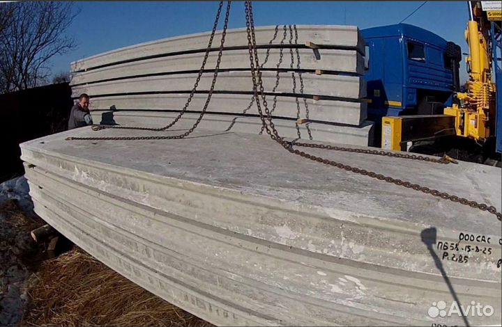 Плиты жби по чертежам застройщика - 1-го сорта