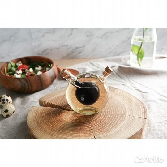 Бутыль стеклянная для соусов и масла 2 в 1 «Фьюжн