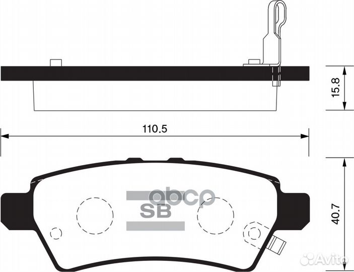 SP1477SNS GDB34051188 01 колодки дисковые з