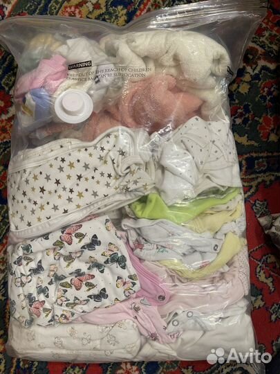 Детские вещи пакетом от 0 до года