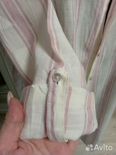 Рубашка, туника лен 52-56 размер