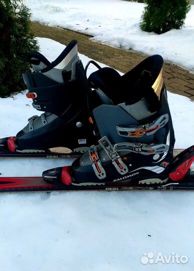 Продам горные лыжи carve и горнолыжные ботинки
