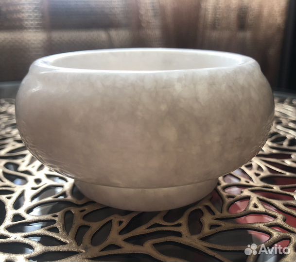 Ступка с толкушкой из мрамора