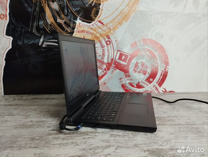 Игровой ноутбук Dell i5-7gen GTX 1050 16 озу SSD