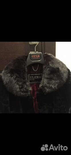 Шуба из мутона и норки Elena Furs на 40-42