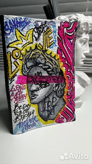 Обложка на паспорт кожа с русной росписью