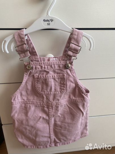 Джинсовый сарафан для девочки 86 92