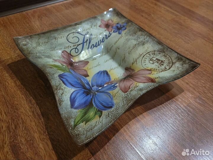 Блюдце стеклянное (новое)