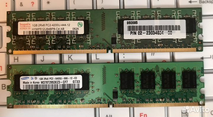 Озу ddr2 1gb