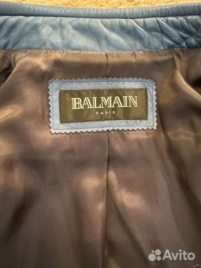 Куртка Balmain кожаная женская оригинал