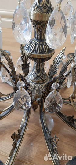 Люстра бронза старинная