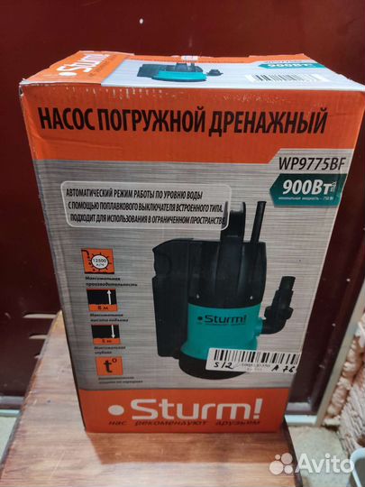 Дренажный насос SturmWP9775BF900вт