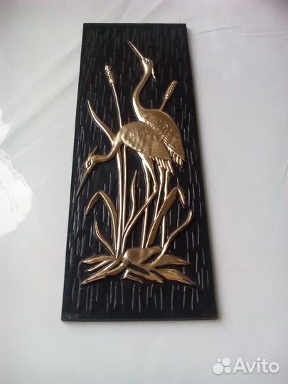 Настенное панно.Рельефное СССР винтаж 70г