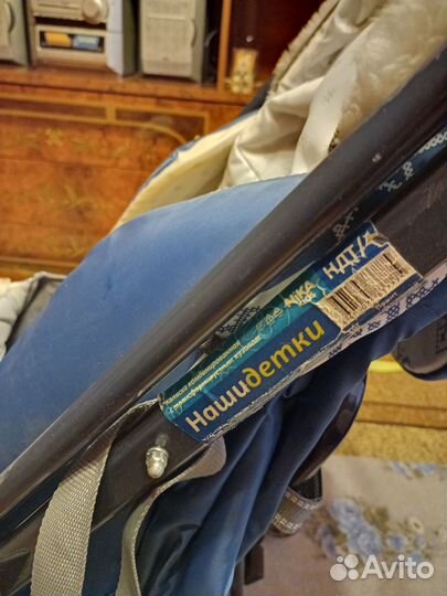 Детские санки - коляска с колесами Ника