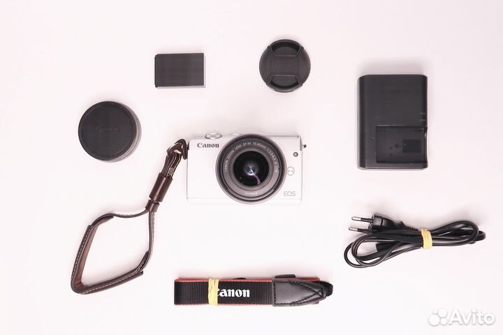 Фотоаппарат Canon EOS M100 (24Мп) +15-45 IS STM