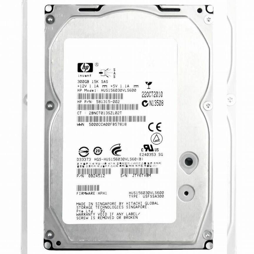 [581315-002] Жесткий Диск Hp300gb Sas 3,5" Hdd