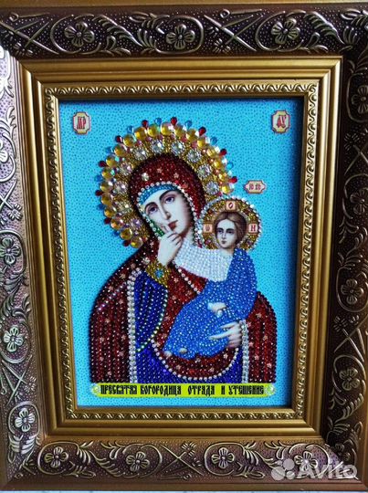 Иконы из страз ручной работы