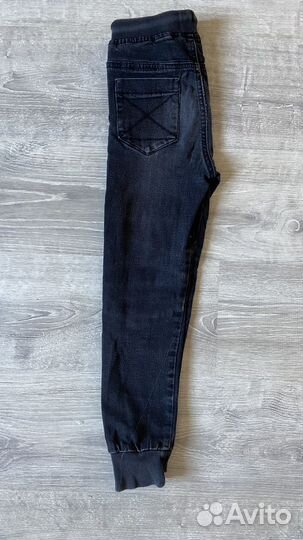 Джинсы джоггеры черный для мальчика