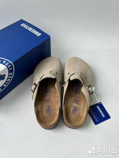 Ортопедические Сабо Birkenstock boston бежевые