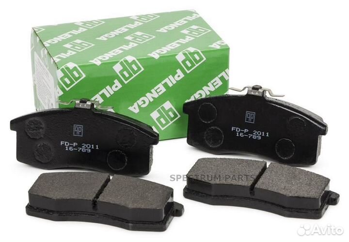 Колодки тормозные дисковые перед, прав, лев pileng