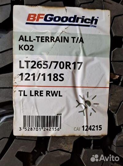 Bfgoodrich All-Terrain T/A KO2 265/70 R17 121S