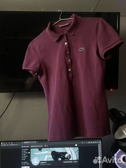 Lacoste polo женское