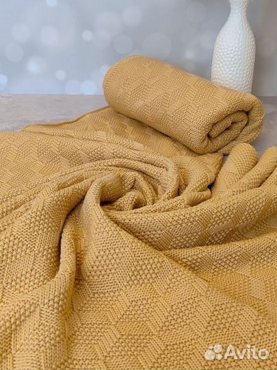 Плед детский вязаный