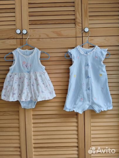 Большой пакет вещей для девочки 68-74