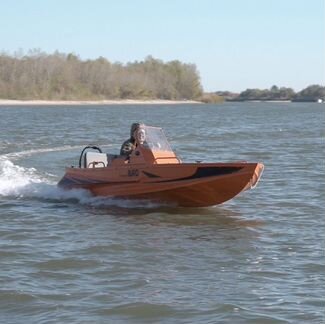 Алюминиевая консольная лодка под мотор BRO 4.2