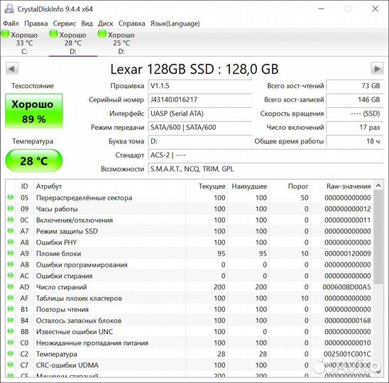 SSD 7 штук (лот в одни руки)