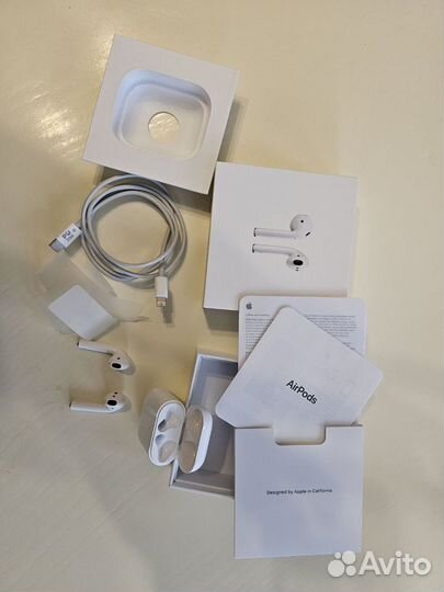 Беспроводные наушники apple airpods 2 white