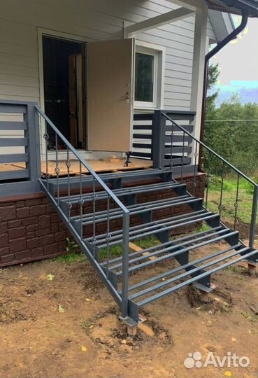 Перила для лестниц кованные