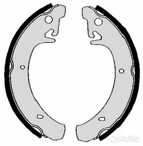 Колодки тормозные барабанные зад