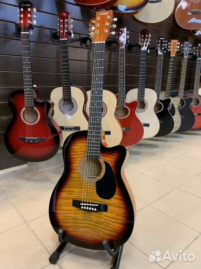 Фольковая гитара с вырезом homage LF-3800CT