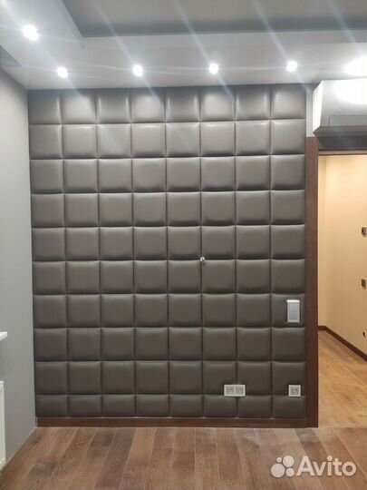 Мягкие стеновые панели, кожаные