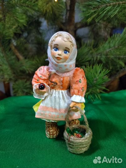 Ватные игрушки времён СССР. Персонажи сказок