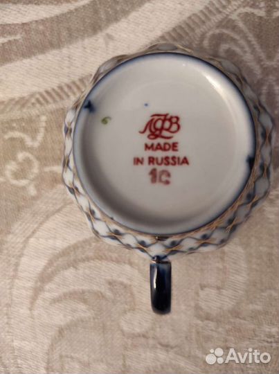 Кофейный сервиз лфз кобальтовая сетка