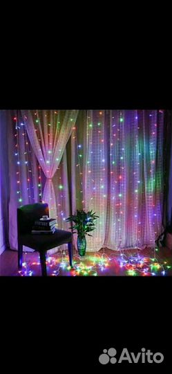 Гирлянды шторы