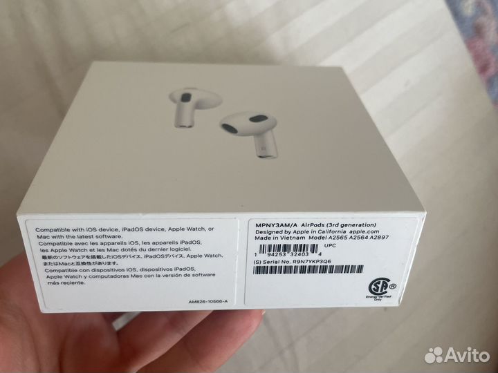 Наушники airpods 3rd generation