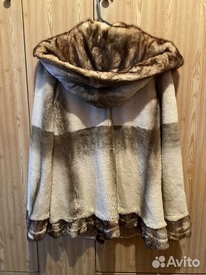 Шуба стриженный бобер,42 размер