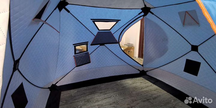 Палатка зимняя 240на240, 3х слойная