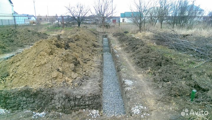 Услуги мини экскаватора, прокол под дорогой