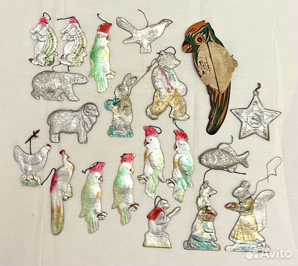 Елочные игрушки папье маше картонаж