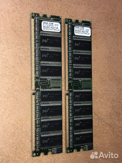 Оперативная память PQI DDR1-400 512MB