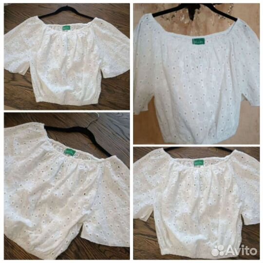 Шляпа солома блузка хлопок